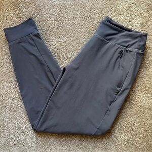 Athleta Grey Lined Jogger Pants